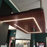 Kitchen renovation in Wynnum solid timber benches with inlayed LED lights